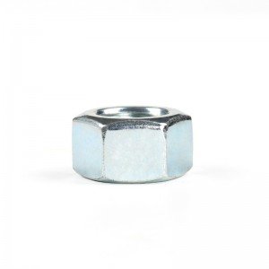 High Strength Grade 4 8 10 12 Steel Galvanized Blue White Zinc Plated DIN934 Hex Nuts