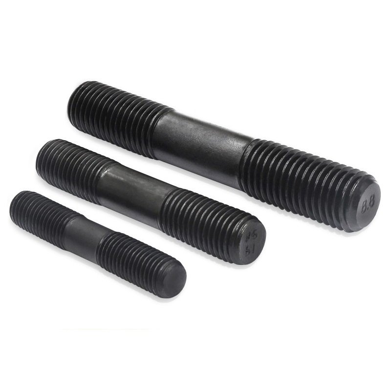 Black Oxide Stell DIN938 Double Ending Stud Bolts