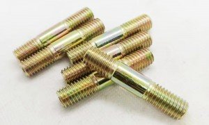 High strength Color Yellow Zinc bolt carbon steel Hot dip galvanized stud bolt