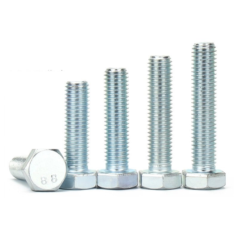High Strength Grade 8.8 10.9 12.9 Steel DIN931 DIN933 Zinc Plated Hex Bolts (1)