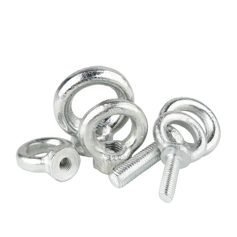 High Strength Grade 4.8 8.8 10.9 12.9 Steel Galvanized White Blue Zinc Plated DIN580 Eye Bolts Featured Image