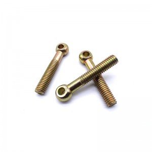 High Strength Grade 4.8 8.8 10.9 12.9 Steel Yellow Zinc Plated DIN444 Eye Bolts