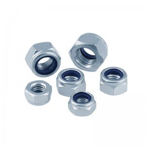 High Strength Grade 4 8 10 12 Steel Galvanized Blue White Zinc Plated DIN982 DIN985 Nylon Lock Nuts Nylock Nuts