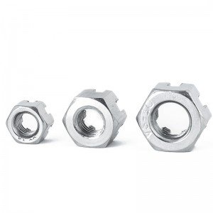 Stainless Steel A2-70 A4-80 SS201 SS304 SS316 DIN935 Castle Nuts