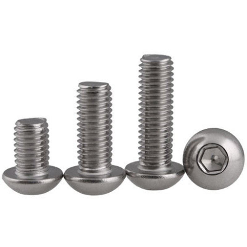 Stainless Steel A2-70 A4-80 SS201 SS304 SS316 ISO7380 Button Head Hex Socket Bolts Featured Image