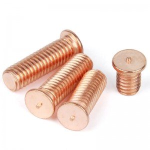 Fastener Copper plated welding screws Spot welding bolt Internal thread welding stud