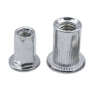 High strength Flat head hex rivet nuts aluminum alloy
