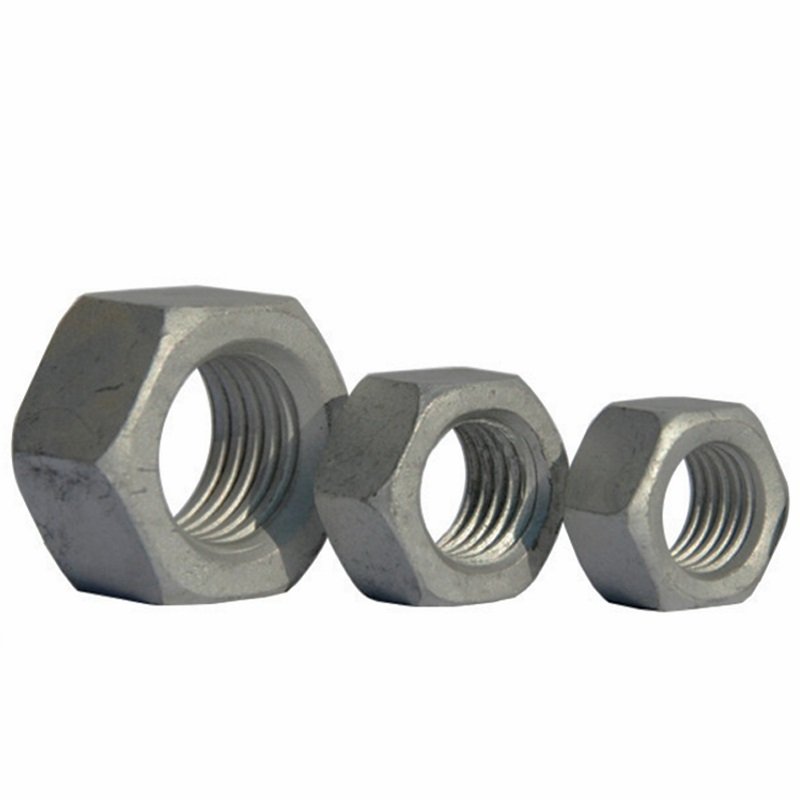 High Strength Grade 4 8 10 12 Steel Hot Dip Galvanized DIN934 Hex Nuts (2)