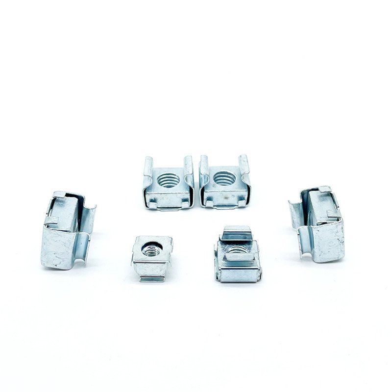 High Strength Grade 4 8 10 12 Steel Galvanized Blue White Zinc Plated Cage Nuts ( (4)