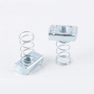 High Strength Grade 4 8 10 12 Steel Galvanized Blue White Zinc Plated Spring Channel Nuts