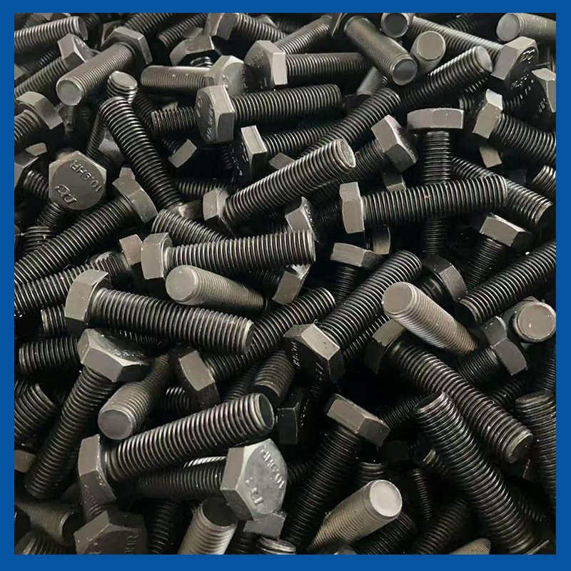 High Strength Grade 8.8 10.9 12.9 Steel DIN931 DIN933 Black Oxide Hex Bolts
