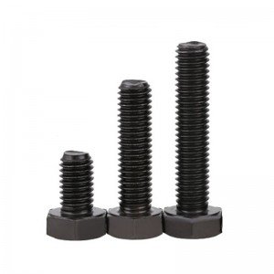 High Strength Grade 8.8 10.9 12.9 Steel DIN931 DIN933 Black Oxide Hex Bolts