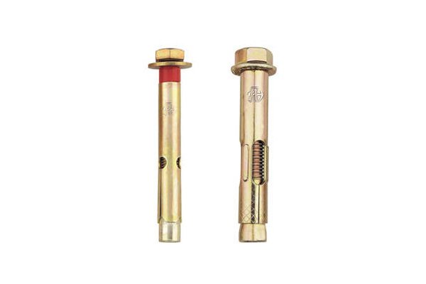 sleeve-anchors-series M10 Iron Expansion Anchor Bolt hex bolt sleeve anchor With Yellow Zinc Color